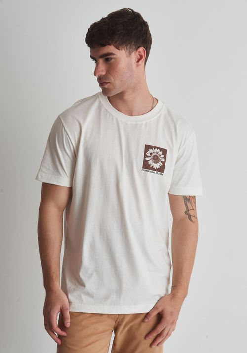 CAMISETA EM ALGODÃO ESTAMPA PLANT FOR POLLINATORS