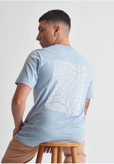 Camiseta em algodão estampa the right path