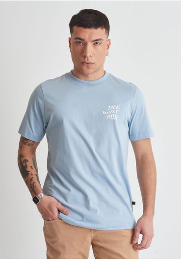 Camiseta em algodão estampa the right path