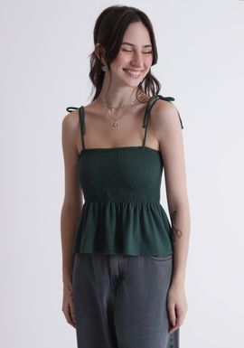 Blusa em lastex com peplum