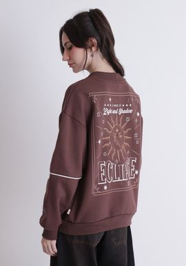 Moletom oversized estampa eclipse