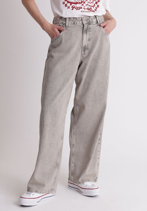 Calça jeans baggy cintura média