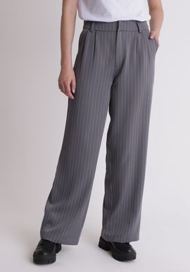Calça alfaiataria risca de giz