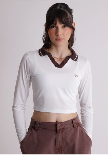 Blusa Polo manga longa