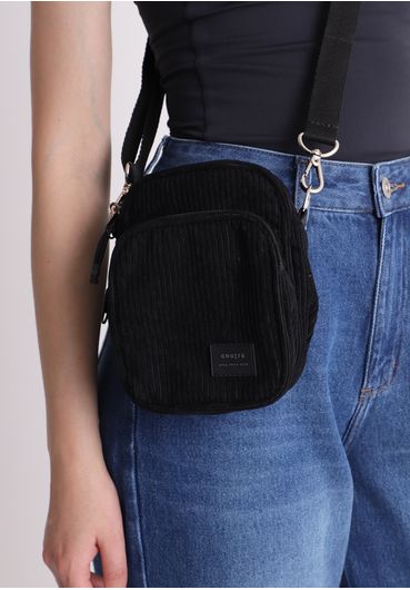 Shoulder bag de veludo