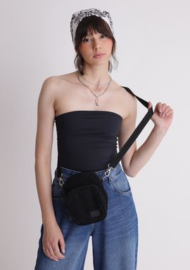 Shoulder bag de veludo