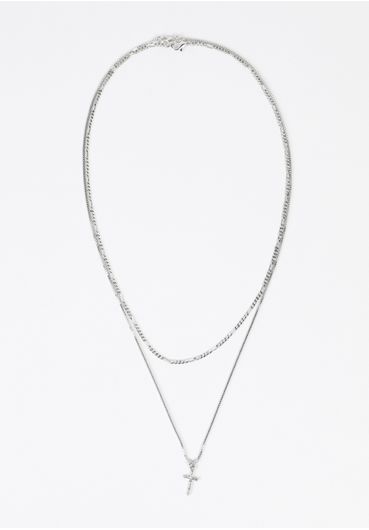 Conjunto colar crucifixo