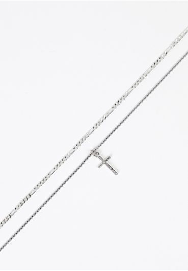 Conjunto colar crucifixo