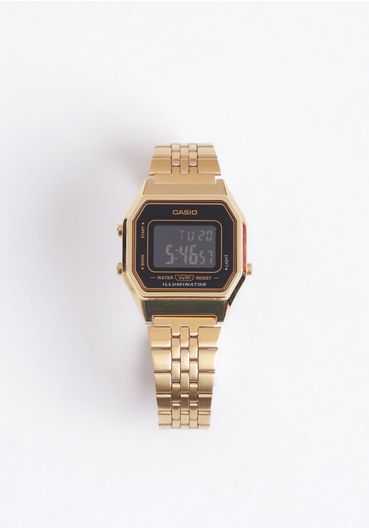 Relógio Casio vintage LA680WGA-1BDF-SC