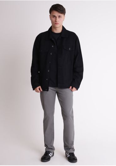 Calça chino em sarja