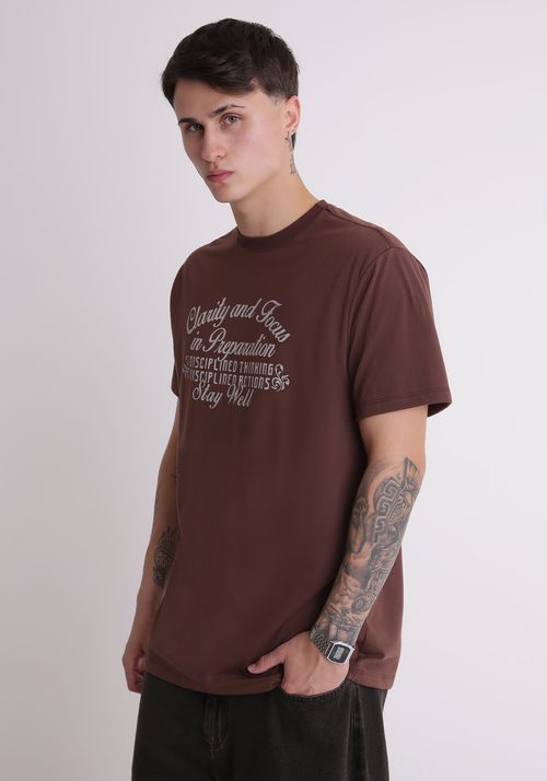 Camiseta algodão estampa stay well