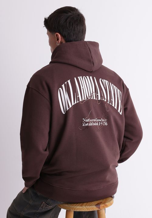 Moletom com capuz estampa oklahoma
