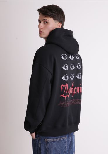 Moletom com capuz estampa olhos