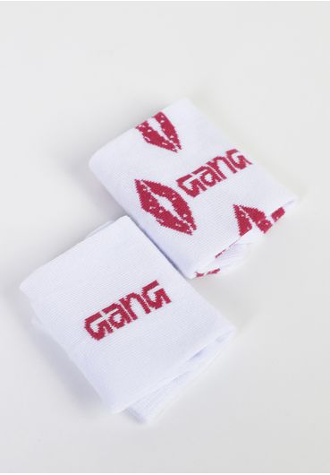 Kit meia soquete estampada boca