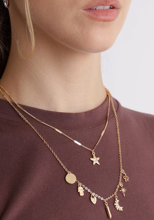 Kit colares pingentes místicos