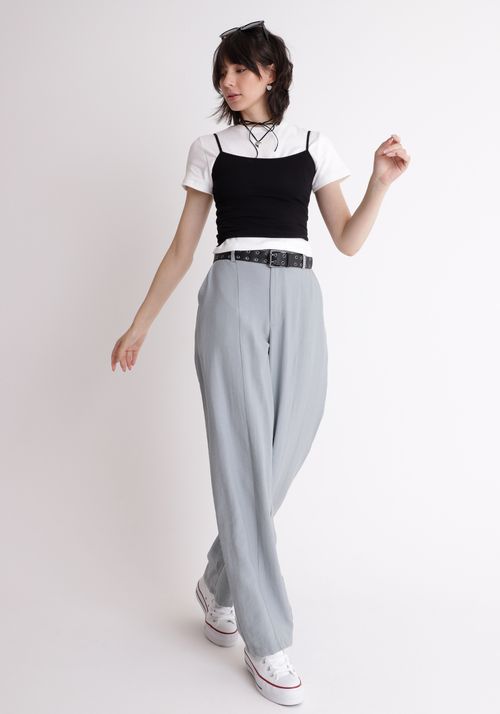 Calça baggy de alfaiataria