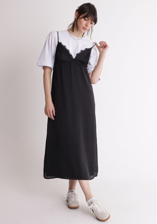 Vestido slip dress midi