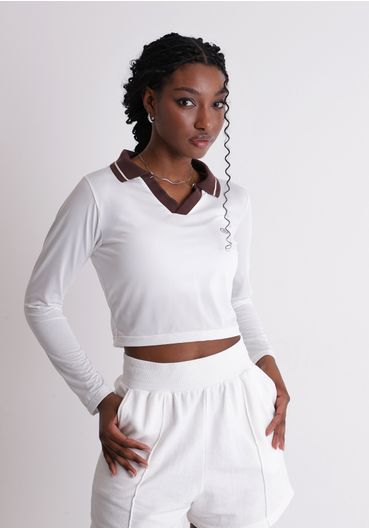 Blusa Polo manga longa