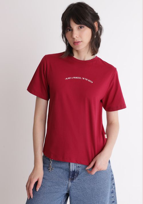 Camiseta estampada not a princess