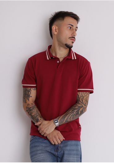 Camiseta polo com detalhes off white