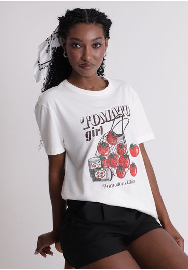 Camiseta estampada tomato girl