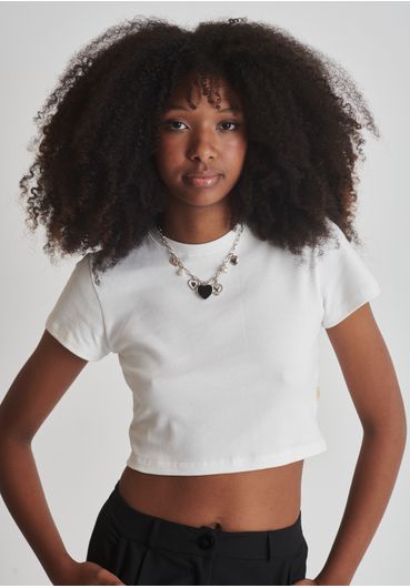 Blusa básica baby-t de ribana