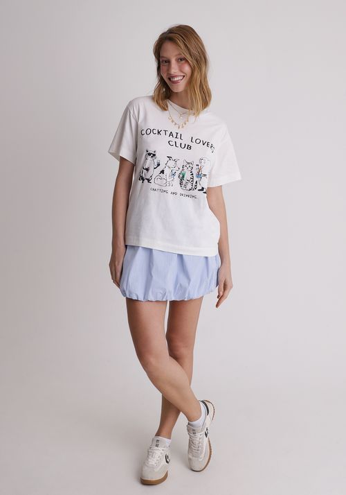 Camiseta estampada cocktail lover