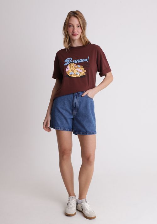 Camiseta oversized estampada