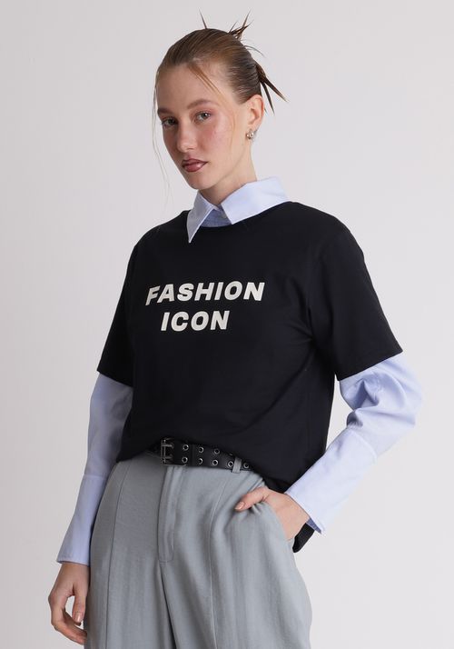 Camiseta estampada fashion icon