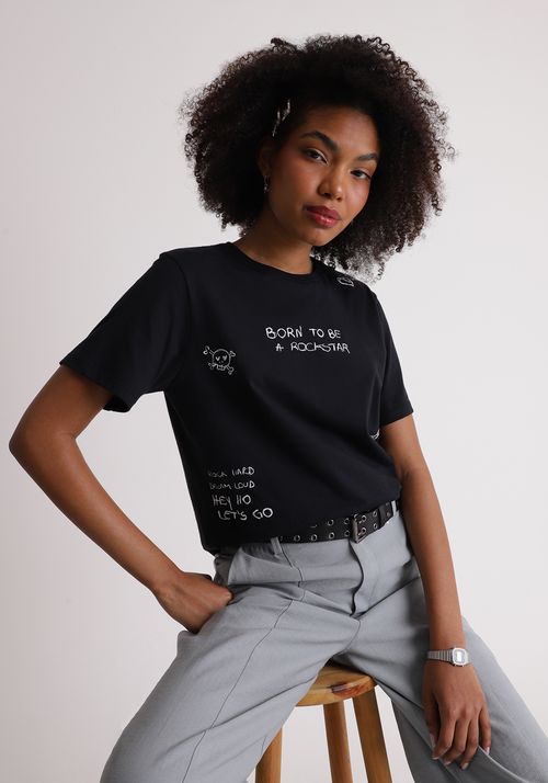 Camiseta estampada born to be a star