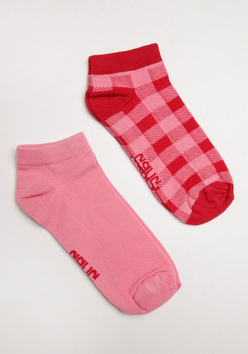 Kit meia cano curto vichy