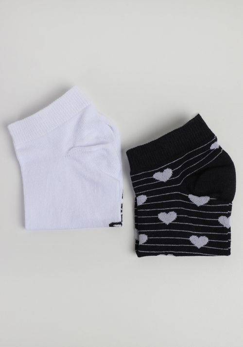 Kit meia soquete corações