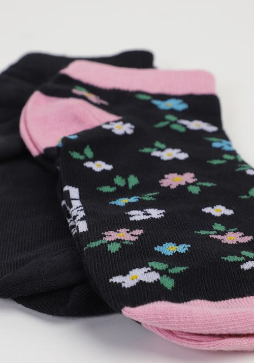 Kit meia soquete floral