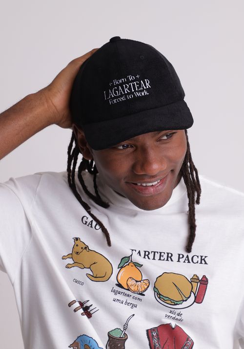 Boné dad hat estampado born to lagartear