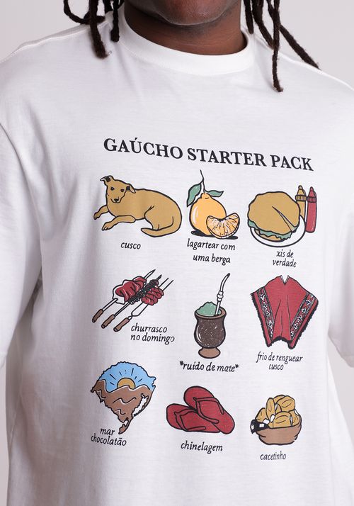 Camiseta oversized starter pack gaúcho