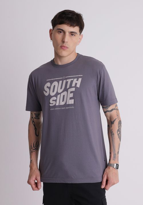 Camiseta em algodão estampa south side