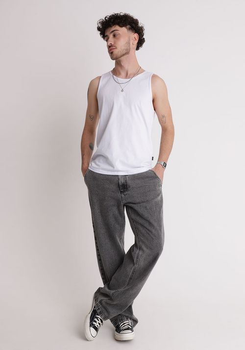 Regata básica slim fit branca