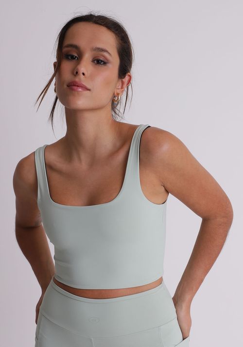 Blusa cropped reversível moove