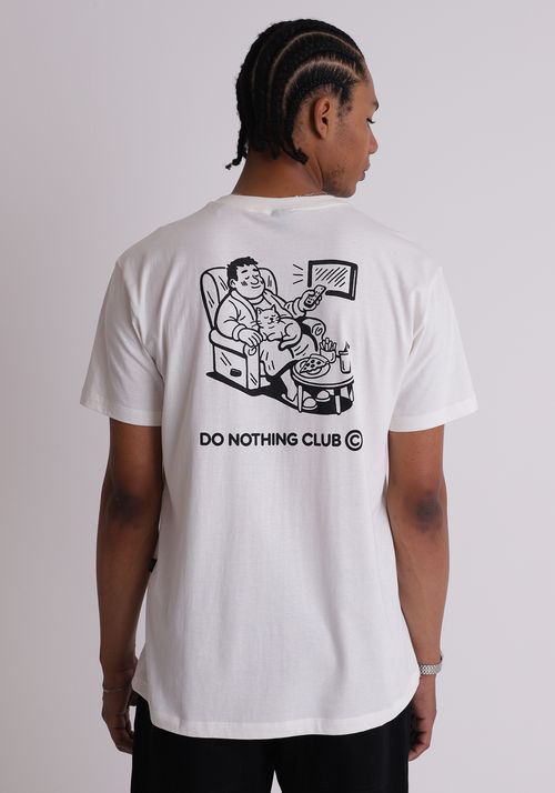 Camiseta em algodão estampa do nothing club