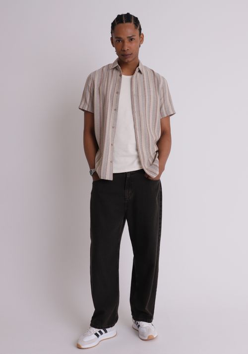 Camisa listrada texturizada