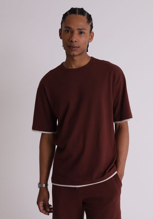 Camiseta oversized texturzada