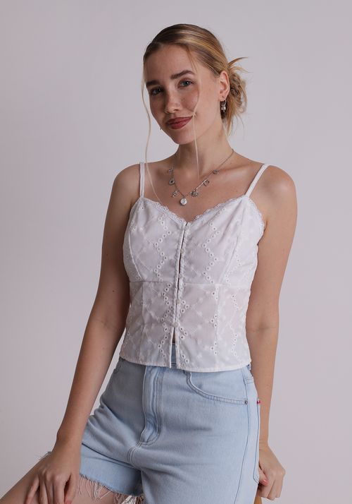 Blusa laise de alcinha