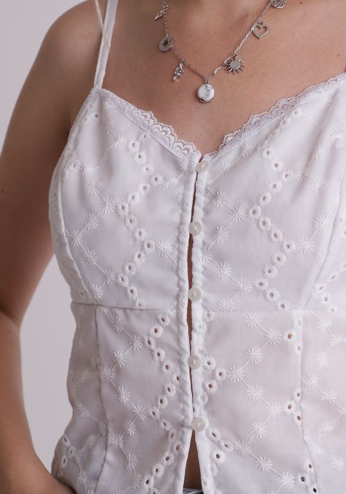 Blusa laise de alcinha