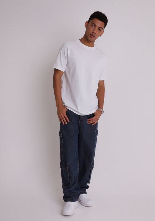 Camiseta algodão masculina comfort malhão offwhite