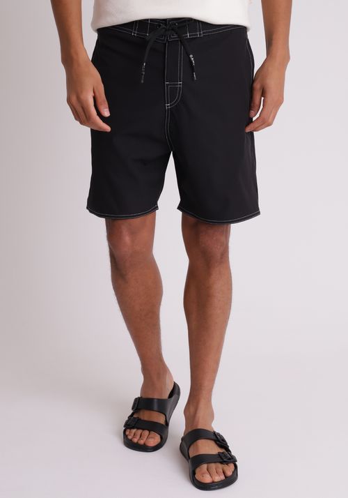 Bermuda água preto com amarração