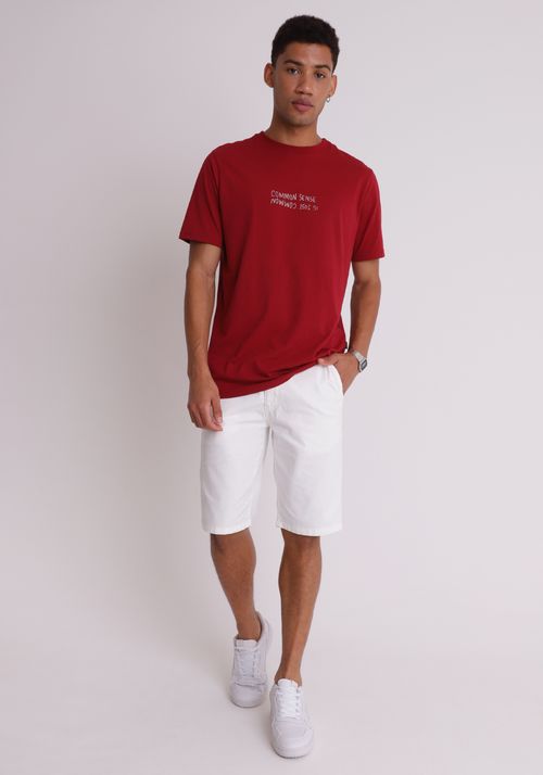 Bermuda alfaiataria em sarja