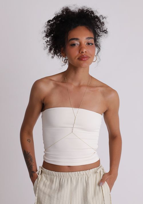 Body chain com pérola