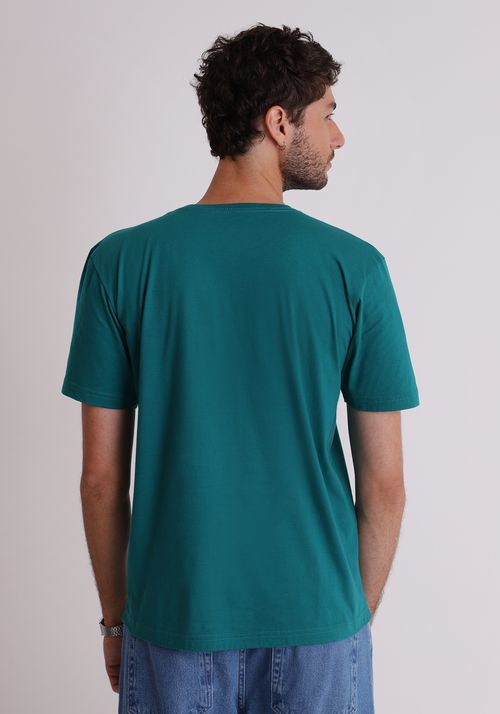 Camiseta básica gola redonda espinafre