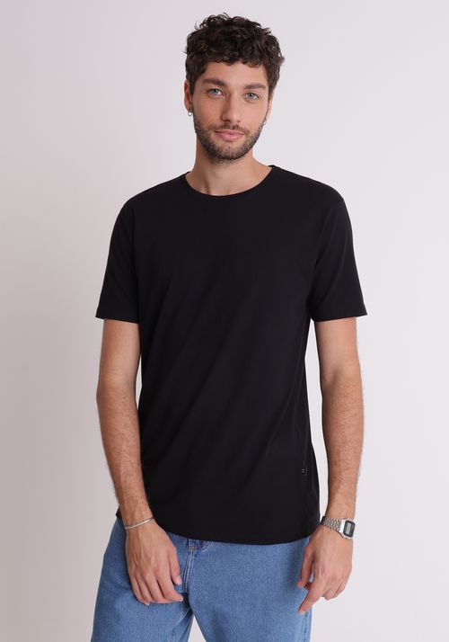 Camiseta básica cotton preta