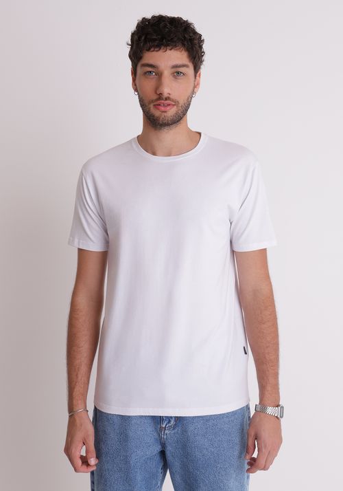 Camiseta básica cotton branca